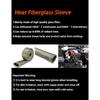 Wire Heat Shield Automotive Heat Shield Sleeve Fuel Line Heat Shield Titanium Auto Hose Spark Plug Wire Cover Protectors Boots Roll 2500 Degree For