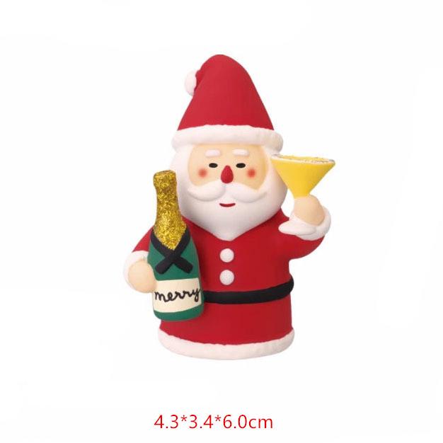 Scatola Regalo Slitta di Natale Creativa con Gatto Giapponese Scena in Miniatura Fai-da-te per Fotografia e Ornamenti Zakka