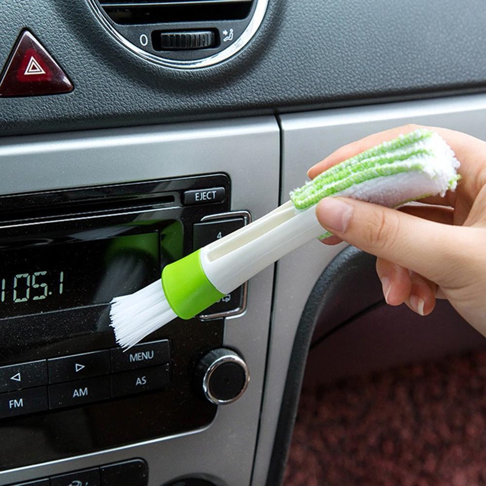 Car Cleaning Brush Plastic Air Conditioner Vent Cleaner Detailing Dust Removal Blinds Duster Outlet Brush Auto