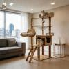 Custom Cat Tree & Bed: Space Capsule Design with All-Season Jumping Platform & Large Scratching Post