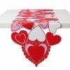 38x176cm Valentines Day Decor Table Runner Hollow-Out Hearts Dining Tables Mat Home Decoration Placemats for Marriage Proposals