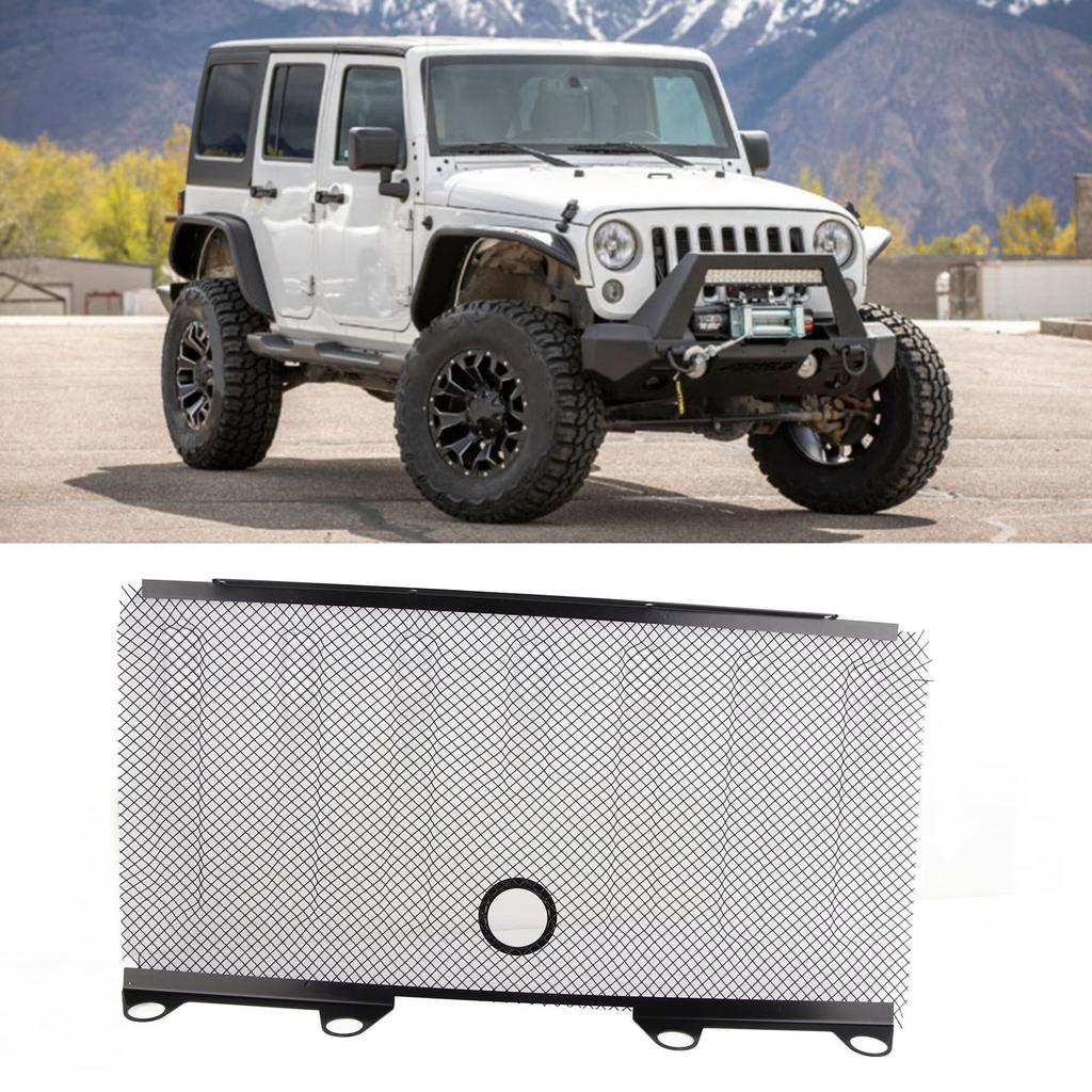 Przednia Wkładka Kratka Siatka Ochronna Pasuje do Wrangler JK & Unlimited 2 i 4 Drzwi 2016+