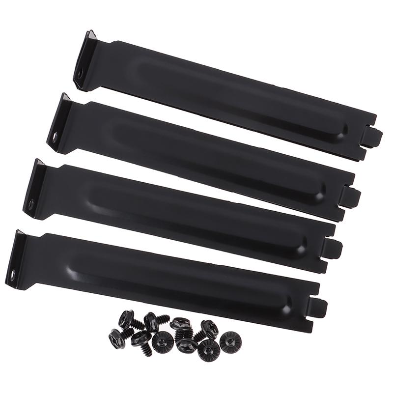 Computer Chassis Rear Graphics Card Pci Dust-Proof Baffle Motherboard Universal Metal Baffle Black Non-Porous Baffle