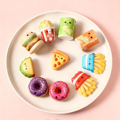 12Pcs Mini Squeeze Toys School And Birthday Gift Pack With Various Food Fries Slow-Rising Squishy Toysrandom Styles Christmas