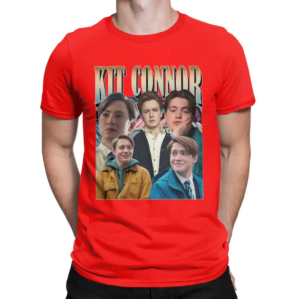 Kit Connor 90's Vintage T-Shirts Men Hipster Cotton Tees Crewneck Short Sleeve T Shirts Gift Idea Tops