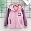 Girls Big Kids Fleece Lined Long Sleeve Casual Windbreaker Jacket Outerwear