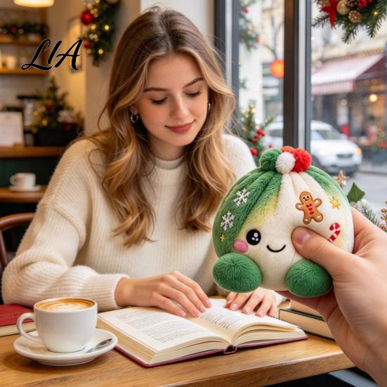 Plush Dumpling with Legs Stress Relief Toy Steamer, Stuffed Smiling Reducing Desk Accessories Squeeze Toy, Cartoon Plushie for Kids Adults Desktop