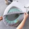 Bathroom Toilet Seat Cover Soft Warmer Washable Mat Cover Pad Cushion Seat Case Toilet Lid Cover Accessories Bath Home