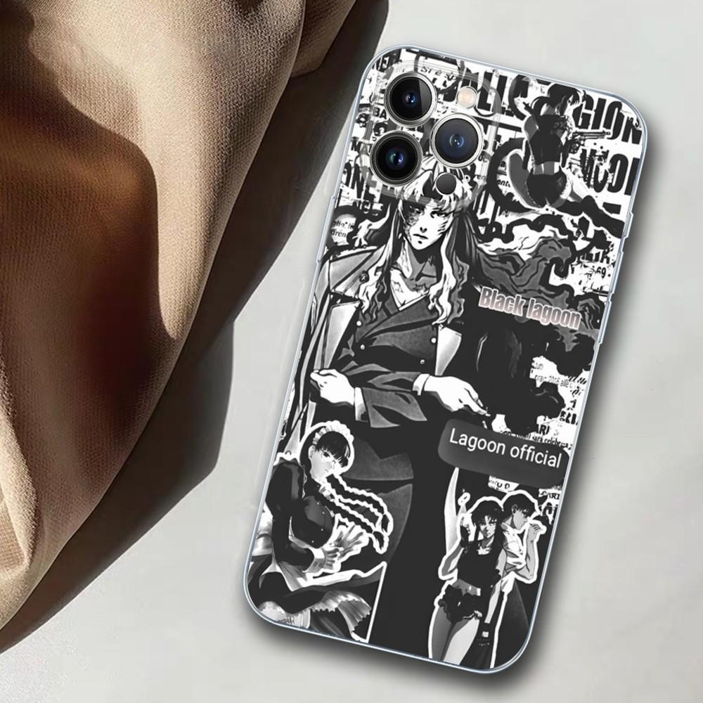 Black Lagoon Phone Case For iPhone 14 11 12 13 Mini Pro XS Max Cover 6 7 8 Plus X XR SE 2020 Funda Shell