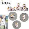 Large Size 6 Styles Natsume's Friend Cat Teacher Action Figure Anime Cat Twist Egg Micro Landscape Decoration Ornament Pvc Material