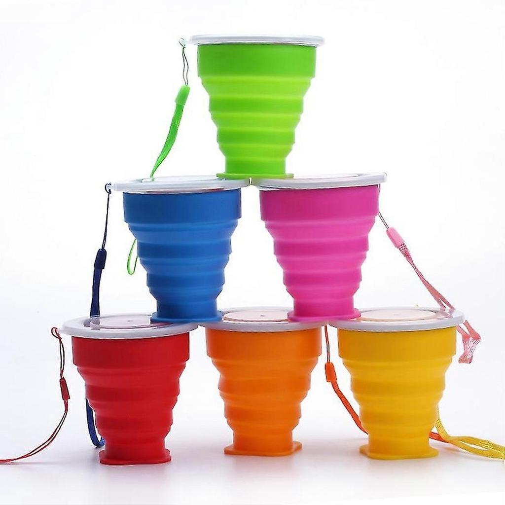 200ML Folding Cups 200ML Portable Silicone Folding Cup Mini Retractable Cup Travel