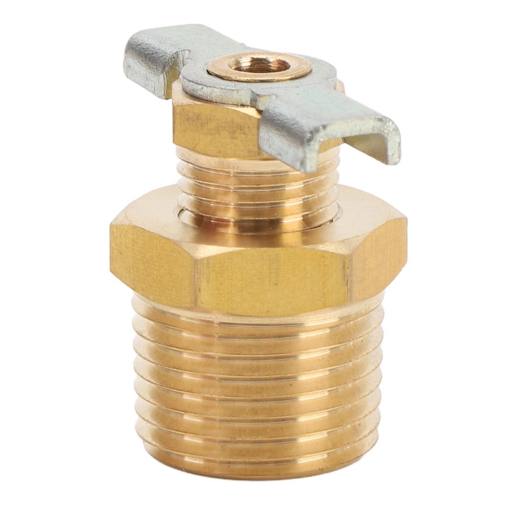 RV Water Heater Drain Valve 1 2in NPT External Thread Leakage Proof Brass Replacement Drain Valve for RV and Trailer