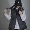 Down cotton vest women's autumn and winter new splicing couple cotton vest outer wear loose versatile vest jacket tide