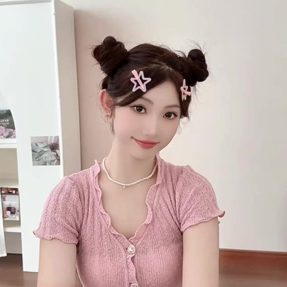 Colorful Star BB Hair Clips Cute Side Barrettes Hair Grip High Quality Star Hairpin