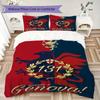 Genoa CFC Pattern Bedding,Quilt Set Quilt Cover Pillowcase Home Birthday Gift(1 * Duvet Cover + 2 * Pillowcase, Without Core)_lx