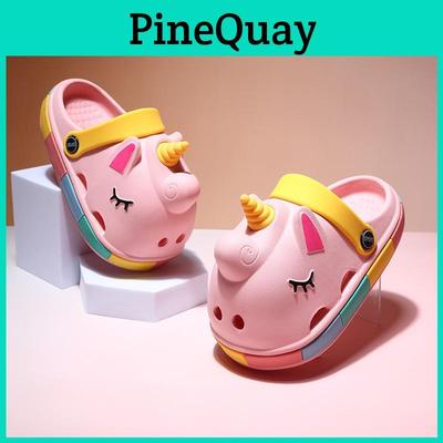 Υπέροχα Παιδικά Παπούτσια Clogs Μονόκερος, Δροσερά, Αντιολισθητικά Καλοκαιρινά Σανδάλια Για Κορίτσια Σε Λευκό, Ροζ, Κίτρινο, Πράσινο