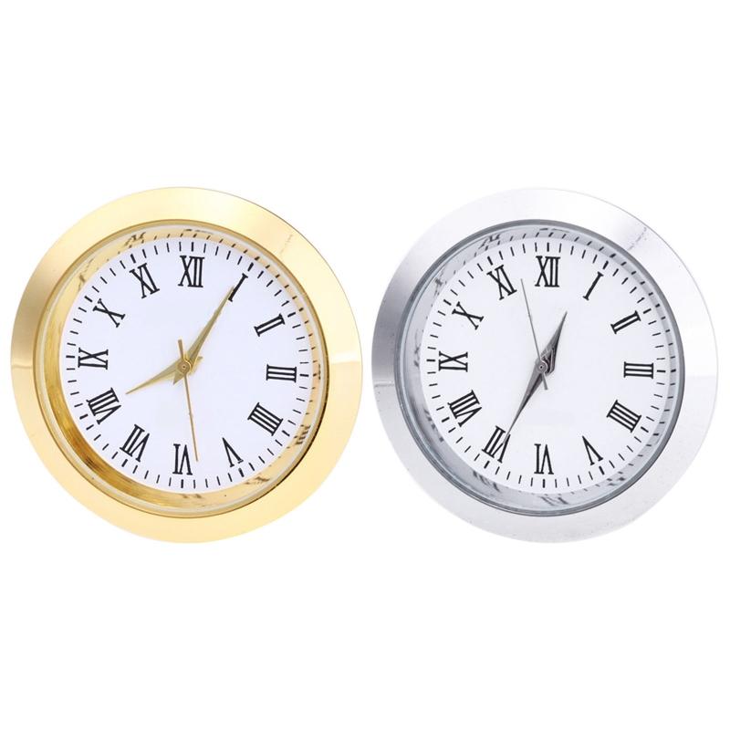 Clock Quartz Movement Round Clocks Head Insert Classic Clock Craft for Women Men Wearing Watch Replacement Part Supplies