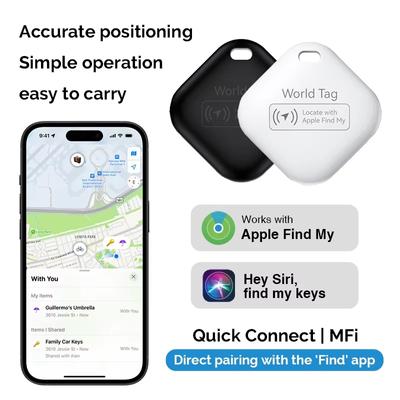 תג חכם למעקב למרחק ארוך עובד עם Apple Find My מכשיר תזכורת נגד אובדן מעקב בלוטות' בדירוג MFI מאתר ילדים חיות מחמד מפתחות