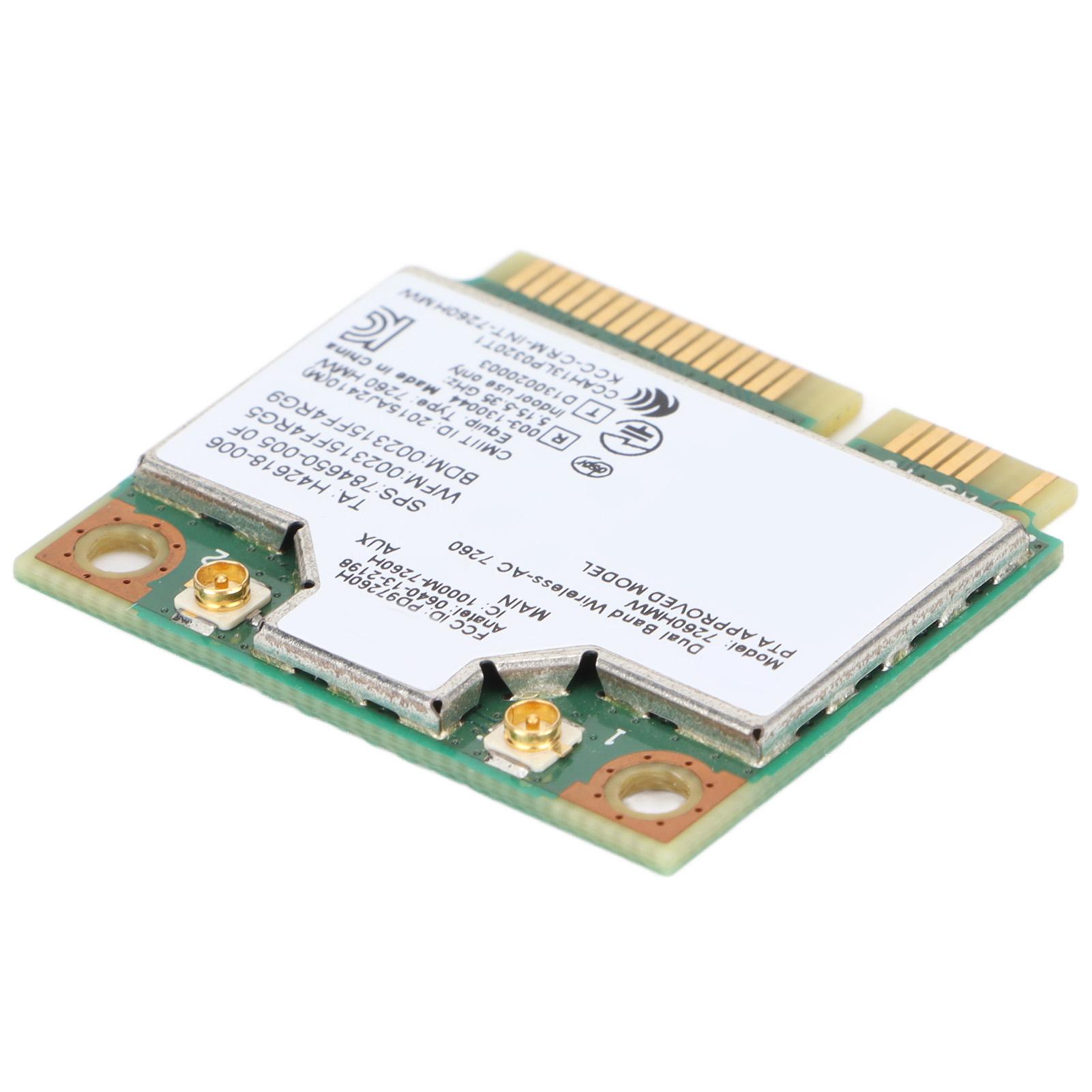 

Мережева карта 867 Мбіт/с Дводіапазонна 2.4G5G Mini PCIE 802.11aB gnac Мережева карта