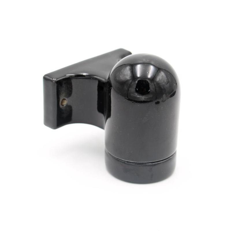 

Portalamparas Керамический E27 патрон для лампы основание для настольной лампы Douille Soquete гнездо держатель лампочки Homekit Vintage можно закрепить e27 чёрный