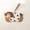 Portable Pu Leather Glasses Bag Cat Dog Sunglasses Eyeglass Bag Eyewear Protector Case Korean Style Hanging Glasses Storage Bag