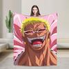 Donquixote Doflamingo Plush Blanket Child One Pieces Flannel Throw Blanket For Home Decor Warm Soft Design Quality Bedspread