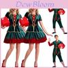 Men's And Women's Holiday Santa's Helper Costume With Soft Touch For Festive Cheer
