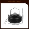 Camping Kettle Tea Portable Compact ,Fast Heating, Open Campfire Stainless Steel Water Boiler