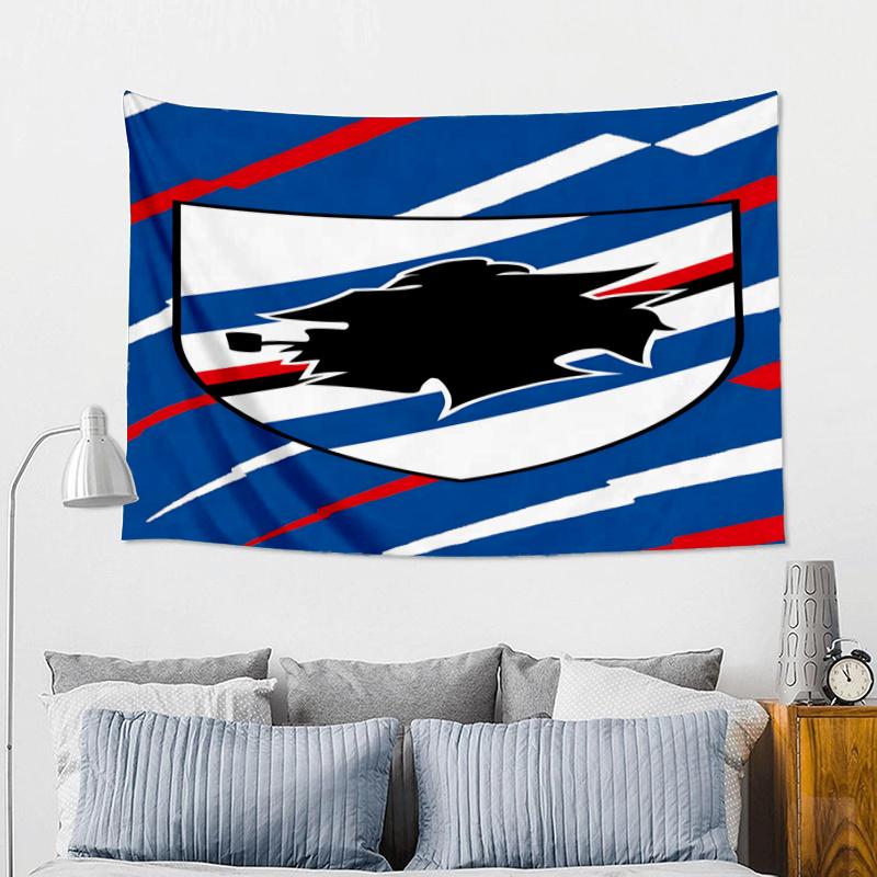 Sam-pdoria Team Emblem Printed Tapestry, Fabric Tapestry Wall Hanging Decoration for Bedroom, Living Room, Dorm Room Home Party Fan Gifts
