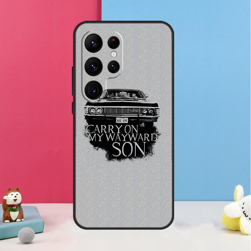 Supernatural CARRY ON MY WAYWARD SONS Case For Samsung Galaxy S26 S25 Ultra S20 S21 S22 S23 S24 Plus S10 S25 FE Back Cover Shell
