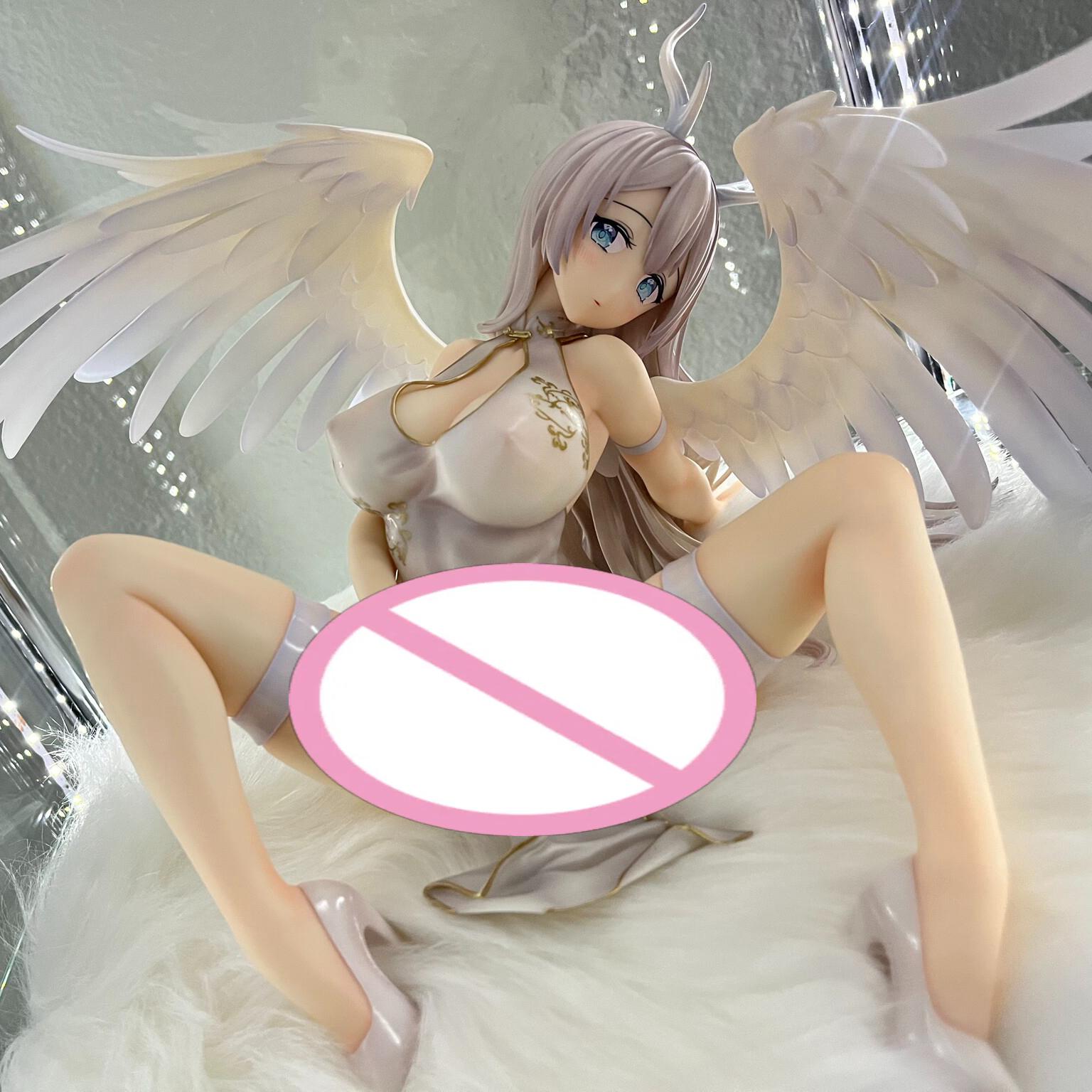 

Native Skytube PartyLook Figure White Angel Аніме Girl ПВХ фігурка Іграшка Статуя Колекційна модель Лялька Подарунок Два обличчя Заміна білий