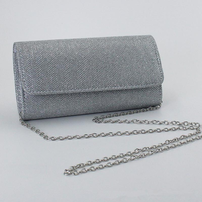 Chic Shimmer Clutch Purse, Compact Envelope Style Evening Bag with Gold Chain for Woman Crossbody Bags Parties Shoulder Purse