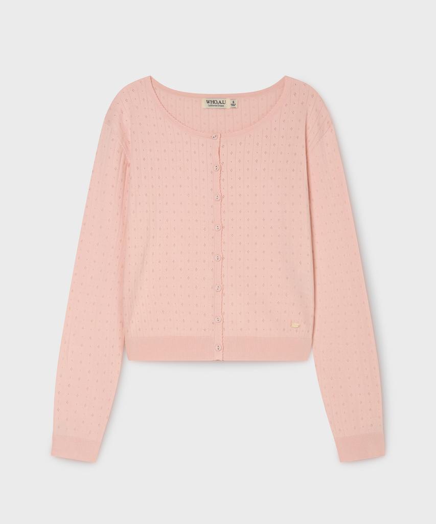 Who.A.U Punching Skashi Cardigan (Set-Up) / Whckg2433F