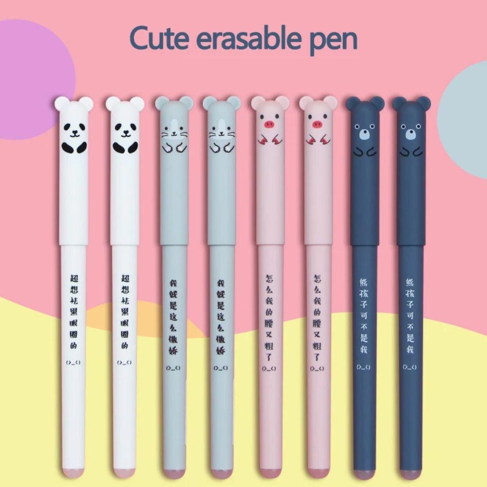 26 STÜCKE 0,35 mm Löschbares Gelstift-Set Cartoon-Kugelschreiber Günstige Schreibwaren Kawaii Schulbedarf