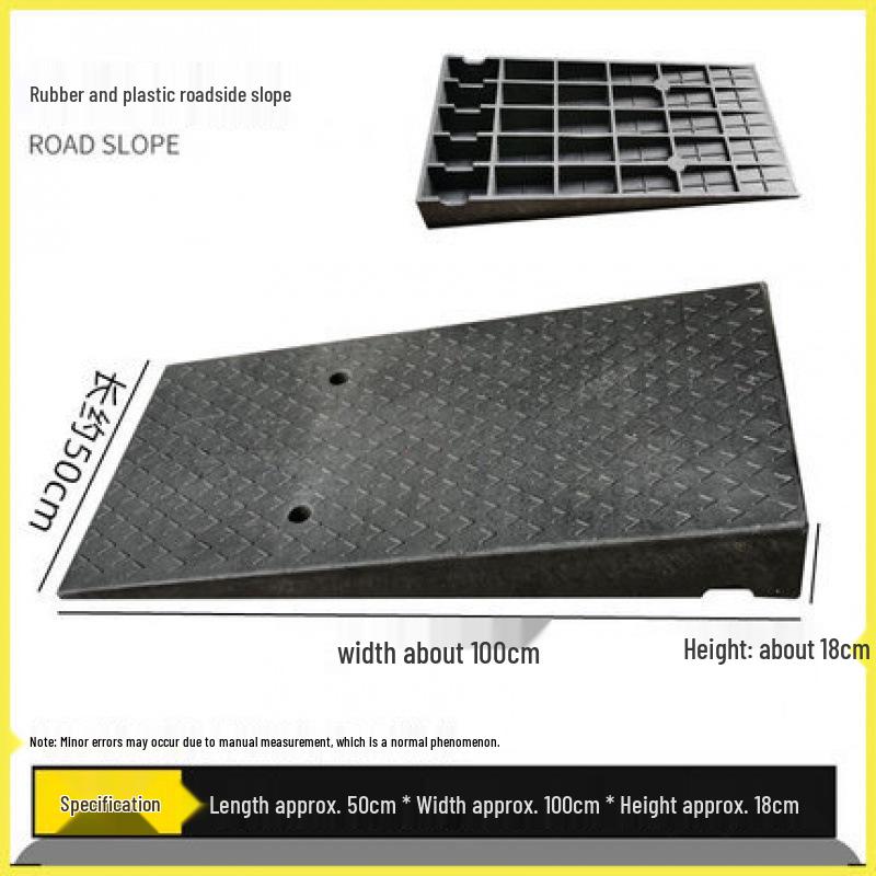 Portable Rubber Plastic Curb Ramp Step Pad