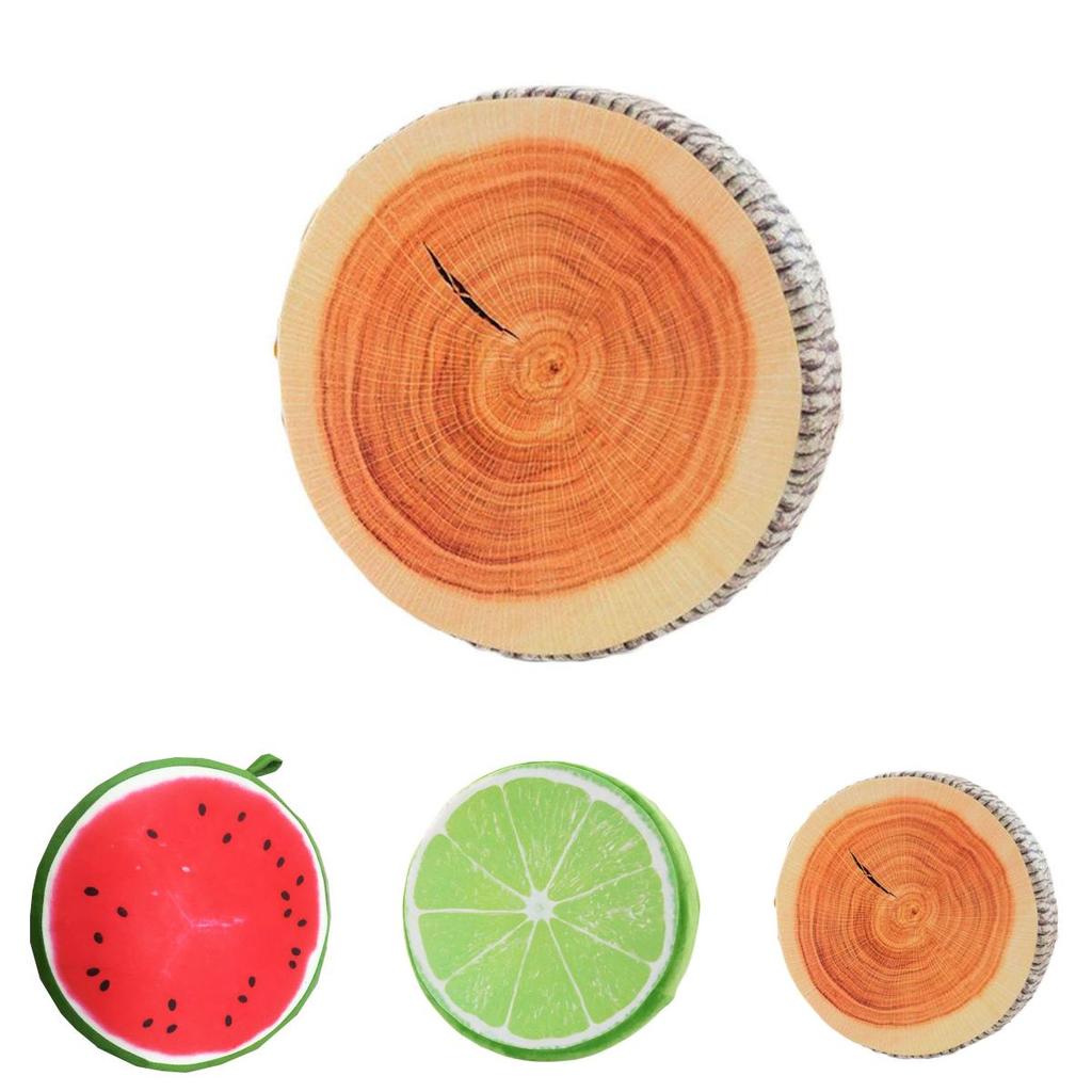 16" Fruit Design Couch Chair Pillow With Removable Cover And Soft Cushion
