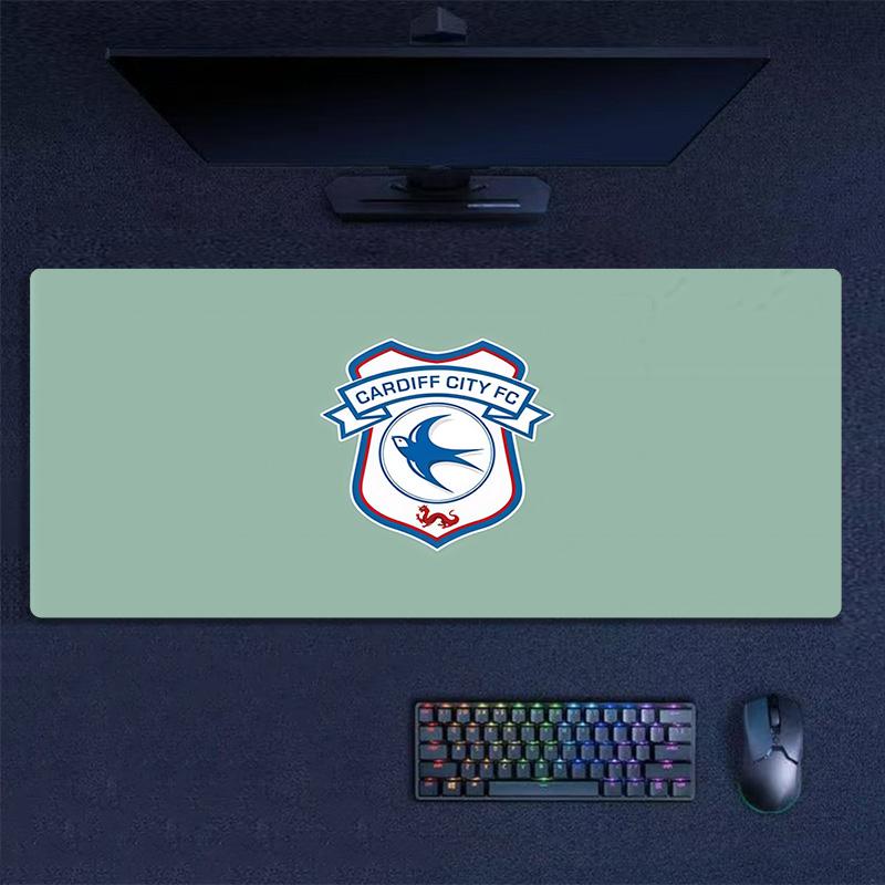 Cardiff City F.C Print Cushion Non-slip Laptop Tablet Big Mousepad XXL Mat Mini PC Playmat With Lock edge
