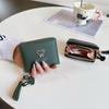 New spot women's wallet women's short cartoon cute bear fringed female student change bag zipper bag