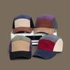 Hat Men'S And Women'S Autumn And Winter Light Board Corduroy Color Matching Camping Hat Men'S American Five-Piece Baseball Cap