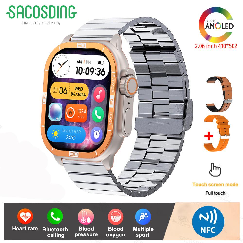 Bluetooth Call Smart Watch For Women Men Amloed Watches Men Sports Fitness Tracker Heart Rate Smartwatch For Android IOS