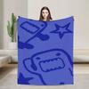 Domo Kun Blankets Fleece Cozy Lightweight Thin Throw Blankets for Sofa Bedspreads