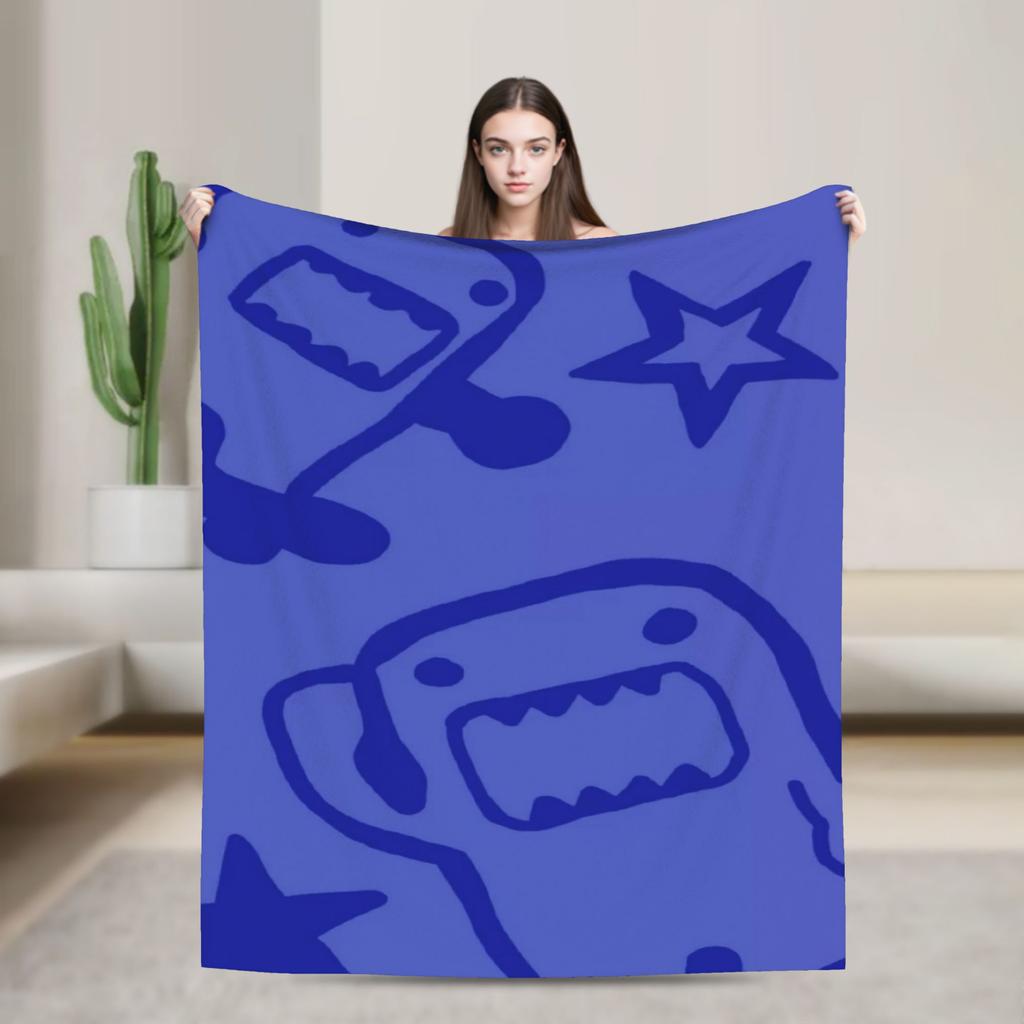 Domo Kun Accessories Blanket Soft Fleece Throw Blankets Comfortable Bedding Throws