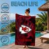 Custom Name Beach Towel Chiefs Helmet Soft and Quick-drying Beach Towel, Suitable for Travel, Swimming Pool, Gym, Yoga, Gifts