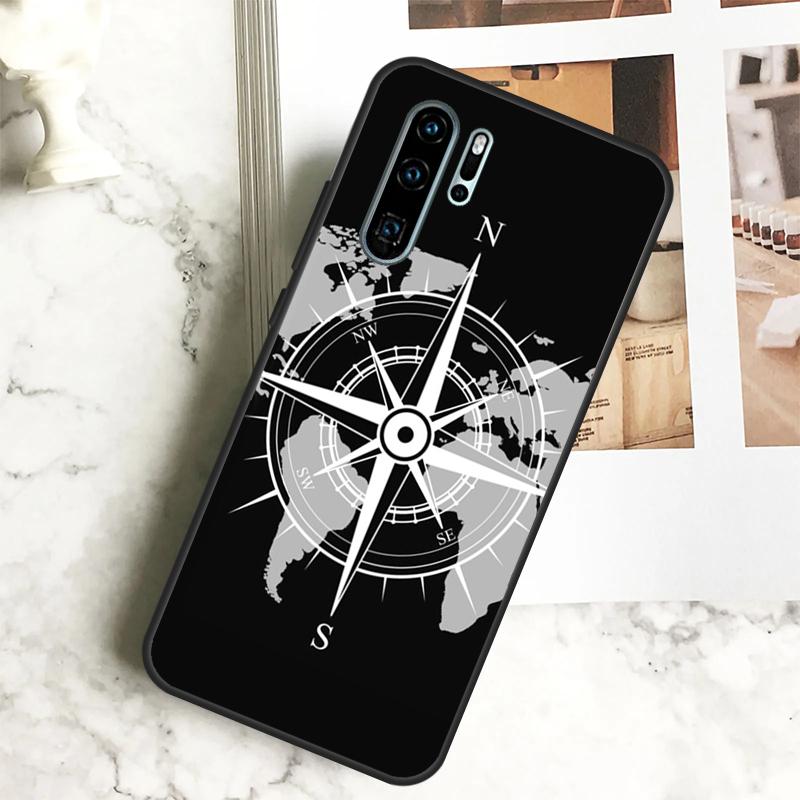 Compass For Huawei Nova 5T 9 10 SE 7i 8i 11i 12i Y60 Y61 Y70 Y72 Y73 Y90 Y91 P20 P40 P30 Lite Case