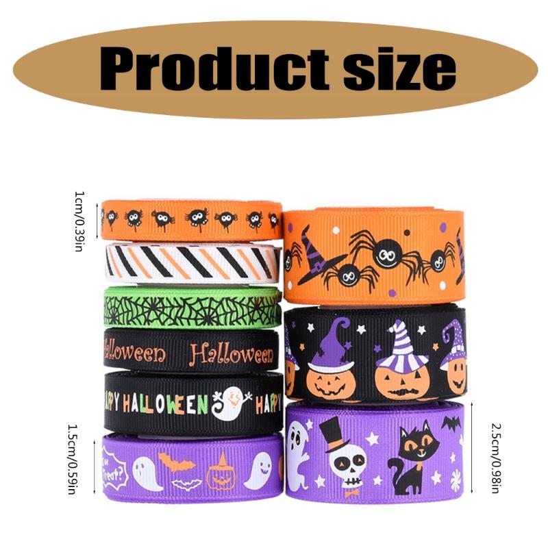 Practical Halloween Gift Wrapping Ribbons Essential Halloween Ribbon Accessory for Creative Costume Making and Decors