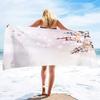 Peach Blossoms Quick Dry Sand Free Beach Towels Absorbent Bath Towels Extra Large Pool Towels for Swimming Bathroom Spa Pool