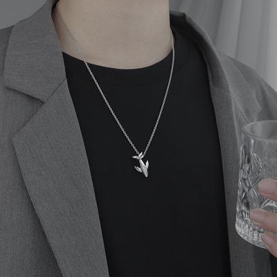 Whale Drop Necklace Men's and Women's Fashion INS. Cool Style Long Sweater Chain Fashion Simple Men's and Women's Pendant Small Whale Necklace