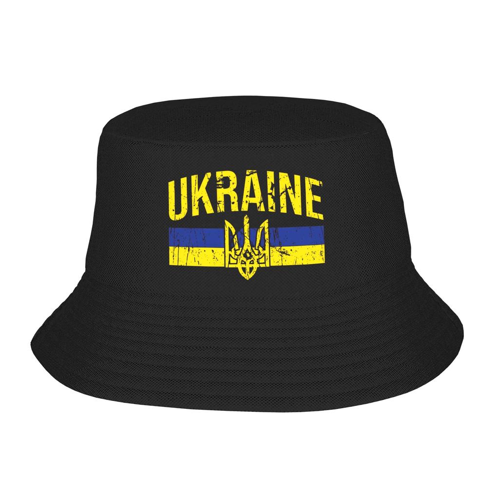Ukraine Bucket Hat For Unisex Fisherman Hats Korean Beach Travel Caps Portable Outdoor Custom Visor Hats