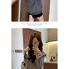 Women S Striped Zip Up Loose Fit Hooded Sweatshirt