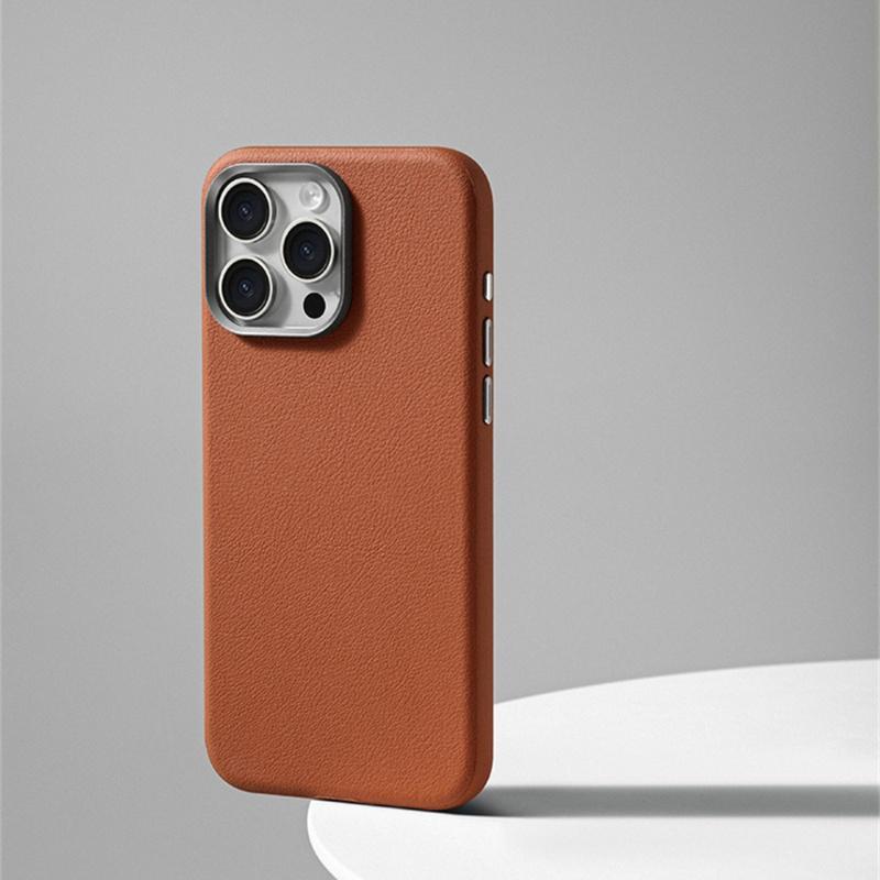 Luxury  Leather Magnetic Phone Cases For iPhone 16 Pro Max 15 14 Plus 13 12 Slim Magnetic Wireless Charge Shockproof Cover